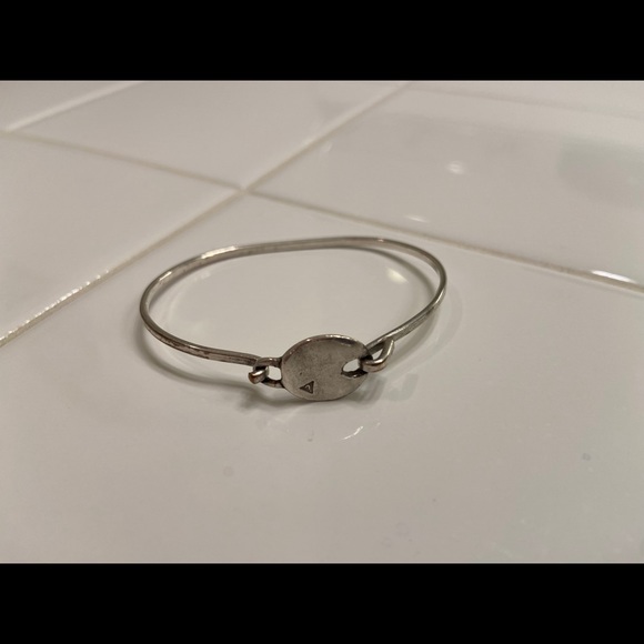 Guess Silver Vermeil Logo Stamp Bracelet - Picture 2 of 4